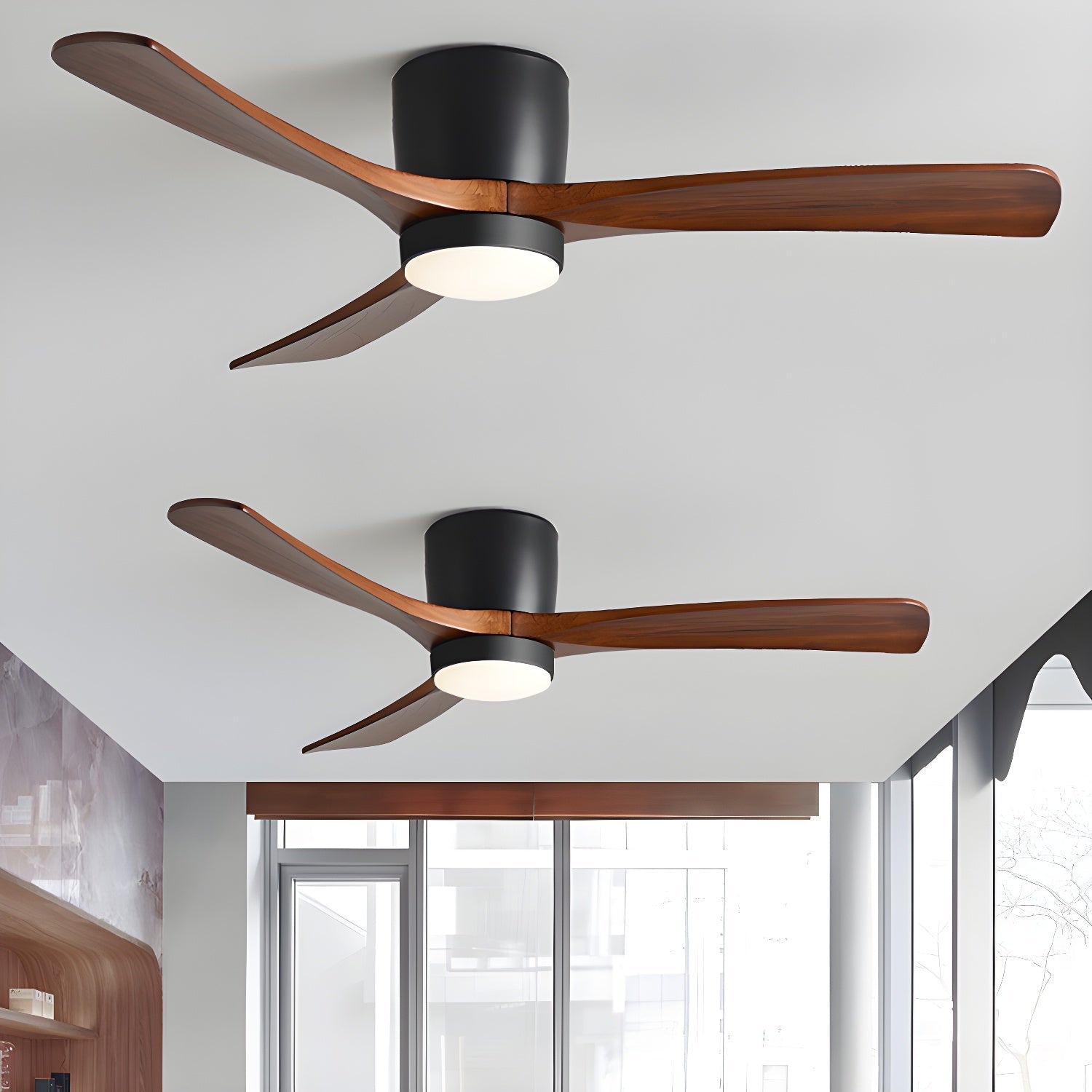 Plafondventilator Scandinavisch met LED Verlichting en Stille DC Motor