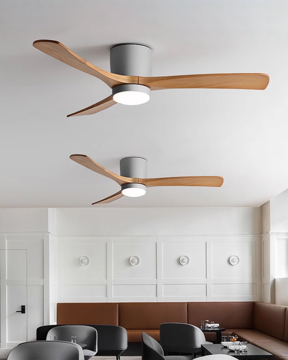Plafondventilator Scandinavisch met LED Verlichting en Stille DC Motor