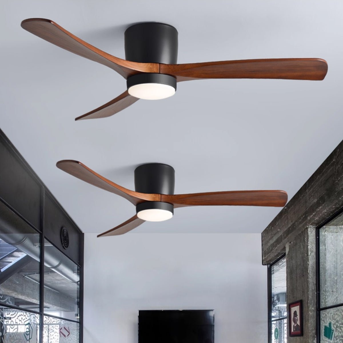 Plafondventilator Scandinavisch met LED Verlichting en Stille DC Motor
