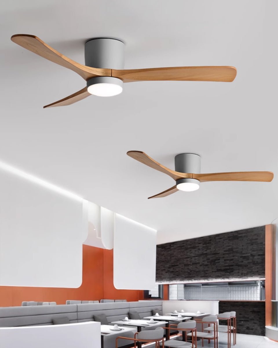 Plafondventilator Scandinavisch met LED Verlichting en Stille DC Motor