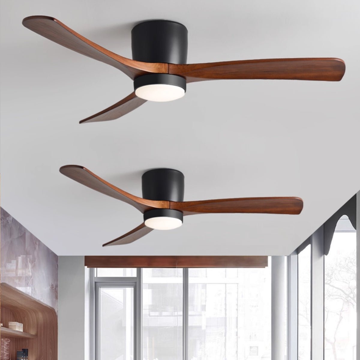 Plafondventilator Scandinavisch met LED Verlichting en Stille DC Motor