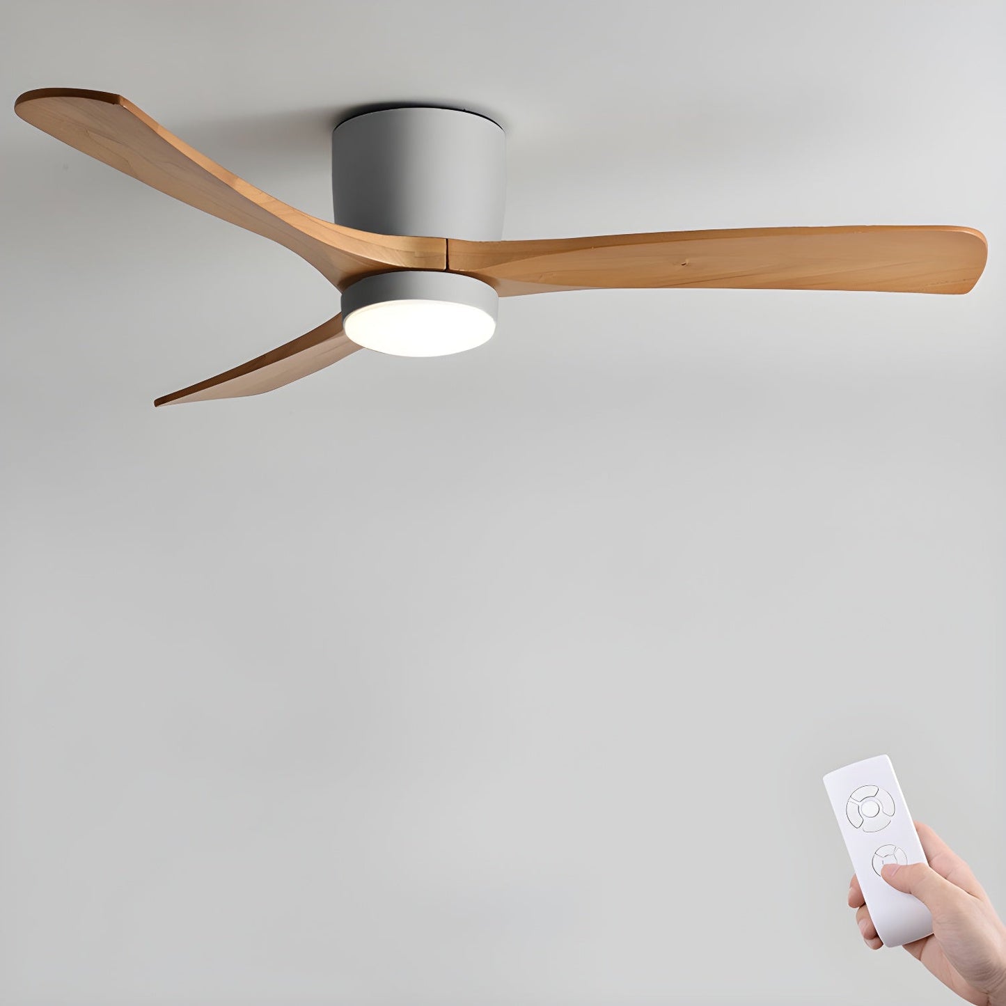 Plafondventilator Scandinavisch met LED Verlichting en Stille DC Motor