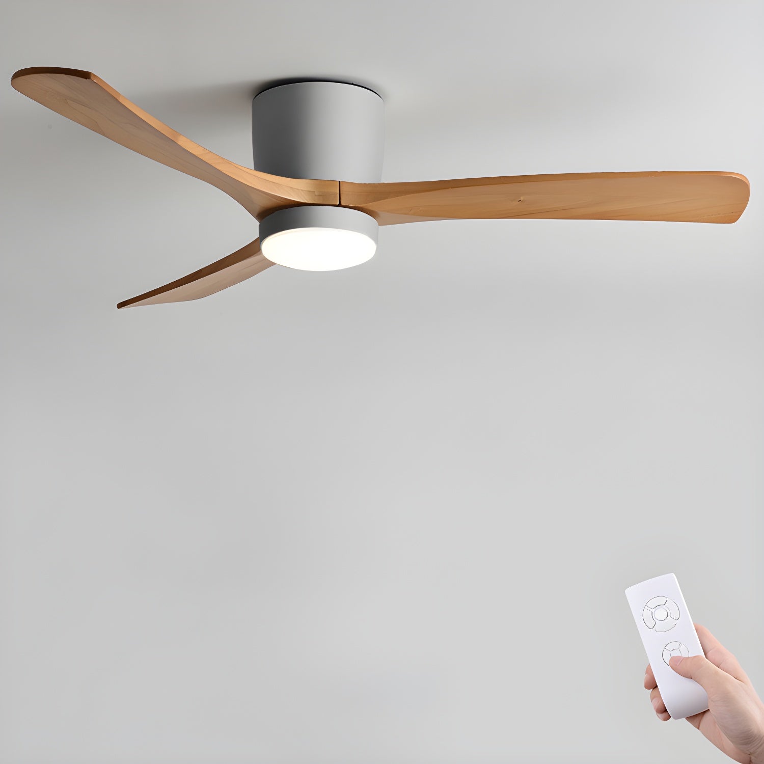 Plafondventilator Scandinavisch met LED Verlichting en Stille DC Motor