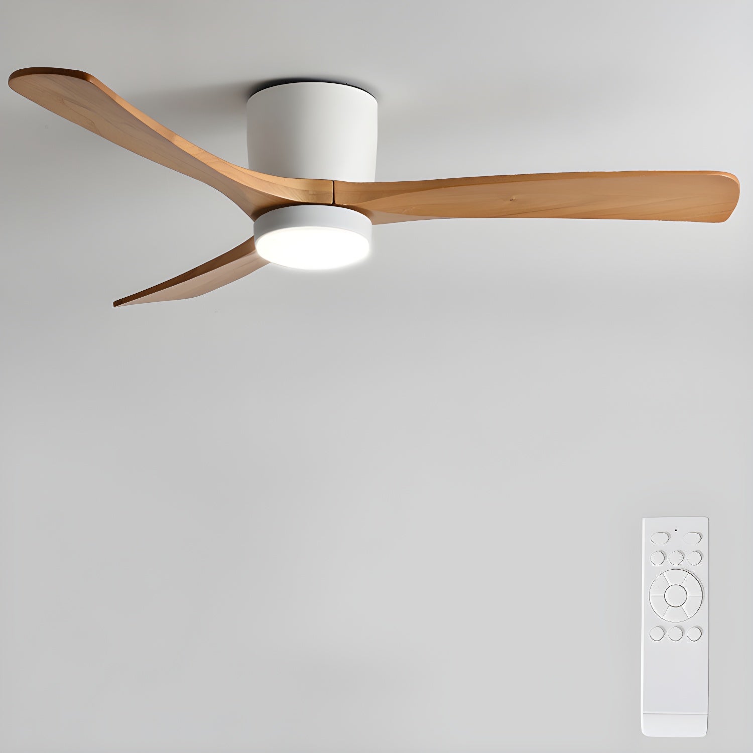 Plafondventilator Scandinavisch met LED Verlichting en Stille DC Motor