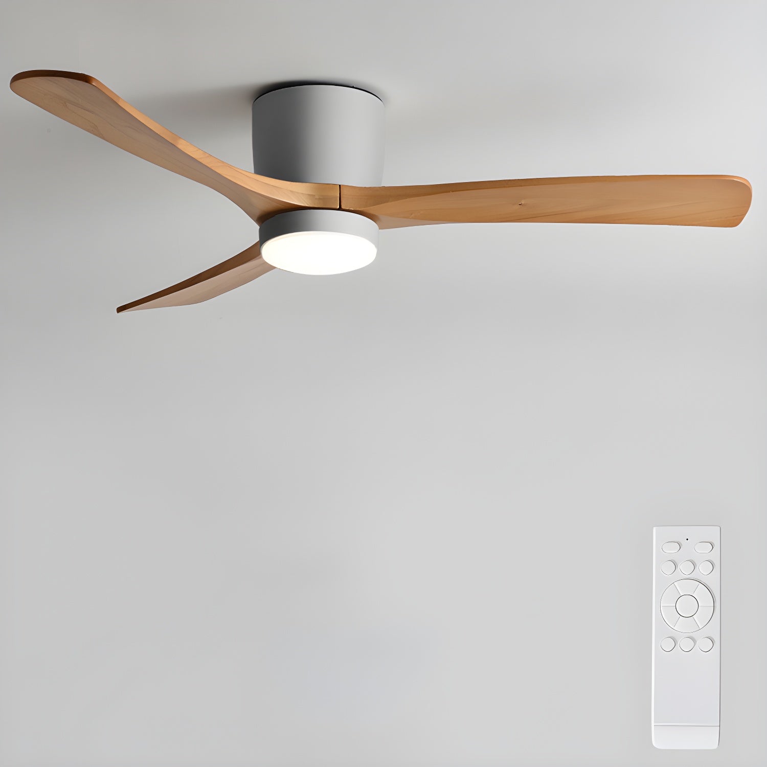 Plafondventilator Scandinavisch met LED Verlichting en Stille DC Motor