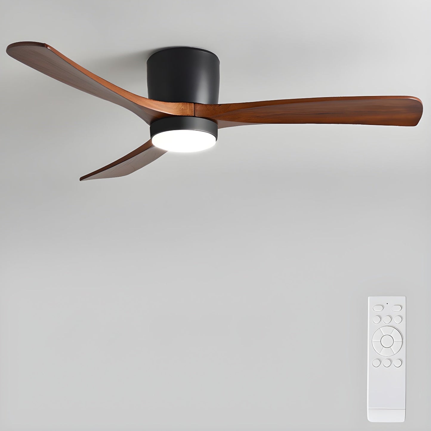Plafondventilator Scandinavisch met LED Verlichting en Stille DC Motor