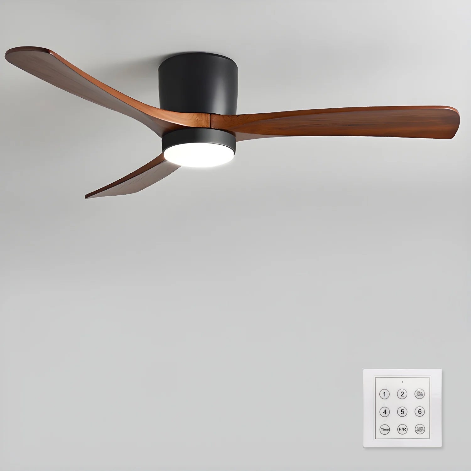 Plafondventilator Scandinavisch met LED Verlichting en Stille DC Motor