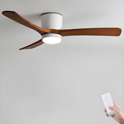 Plafondventilator Scandinavisch met LED Verlichting en Stille DC Motor