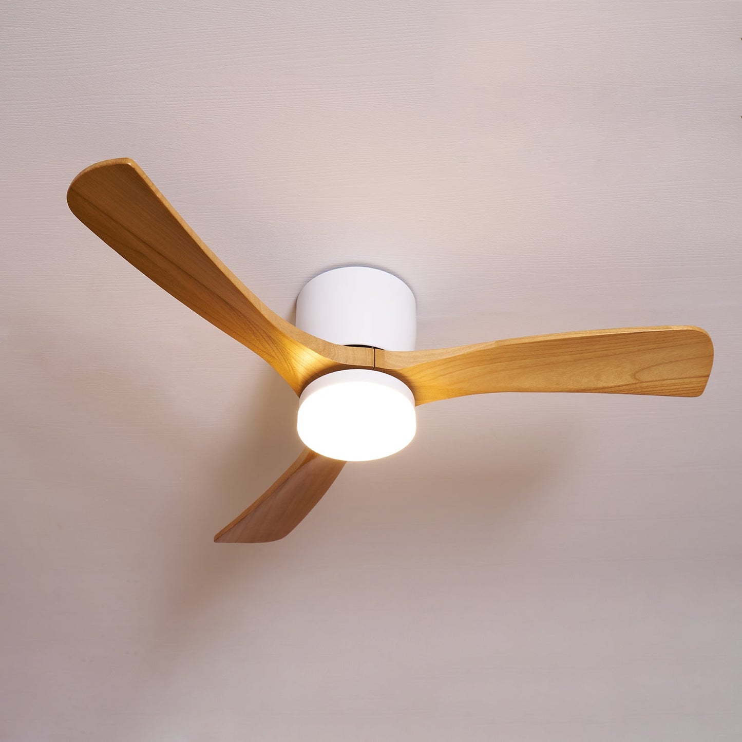 Plafondventilator Scandinavisch met LED Verlichting en Stille DC Motor