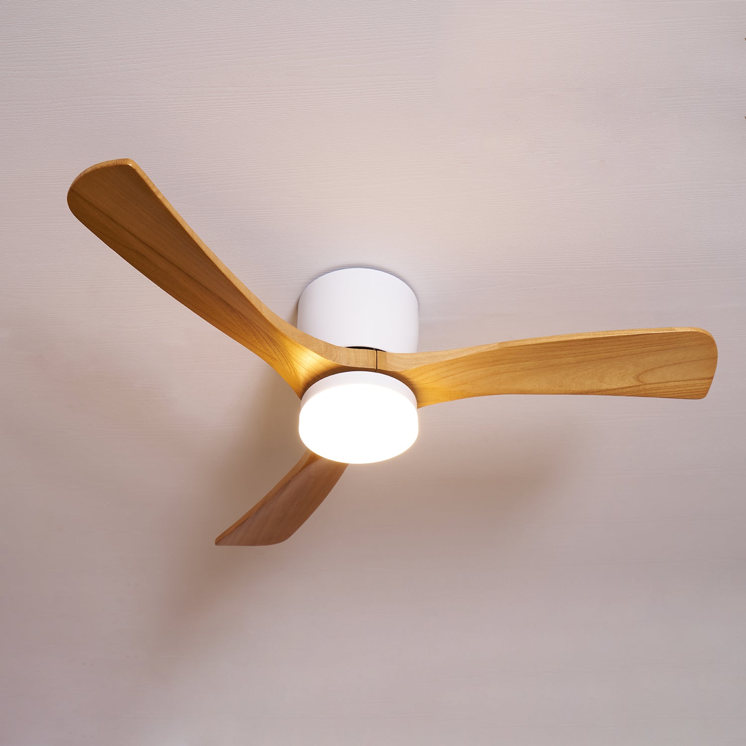 Plafondventilator Scandinavisch met LED Verlichting en Stille DC Motor