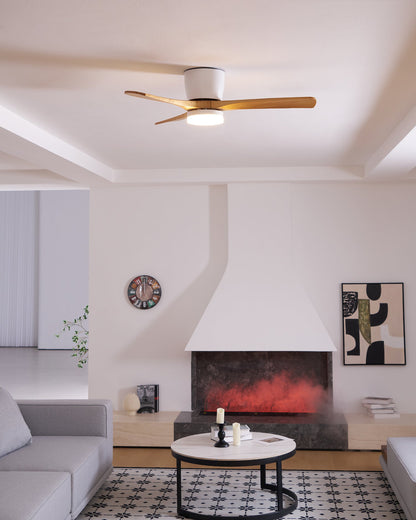 Plafondventilator Scandinavisch met LED Verlichting en Stille DC Motor