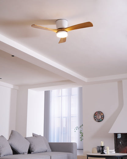 Plafondventilator Scandinavisch met LED Verlichting en Stille DC Motor
