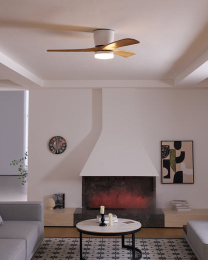 Plafondventilator Scandinavisch met LED Verlichting en Stille DC Motor
