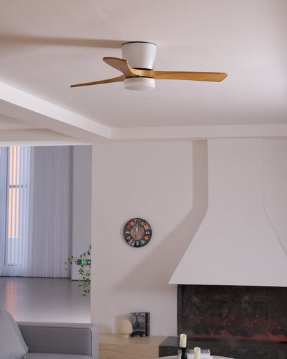 Plafondventilator Scandinavisch met LED Verlichting en Stille DC Motor