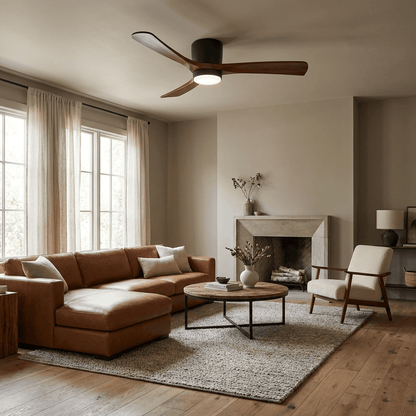 Plafondventilator Scandinavisch met LED Verlichting en Stille DC Motor