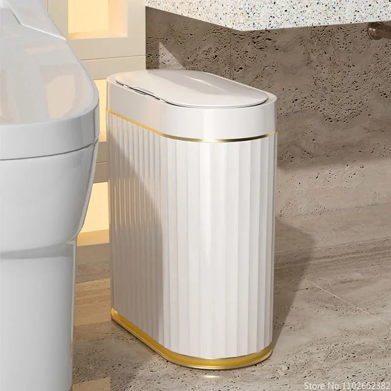 Prullenbak Badkamer met Bewegingssensor en Automatische Klep