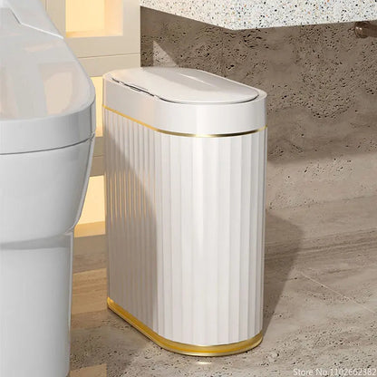 Prullenbak Badkamer met Bewegingssensor en Automatische Klep