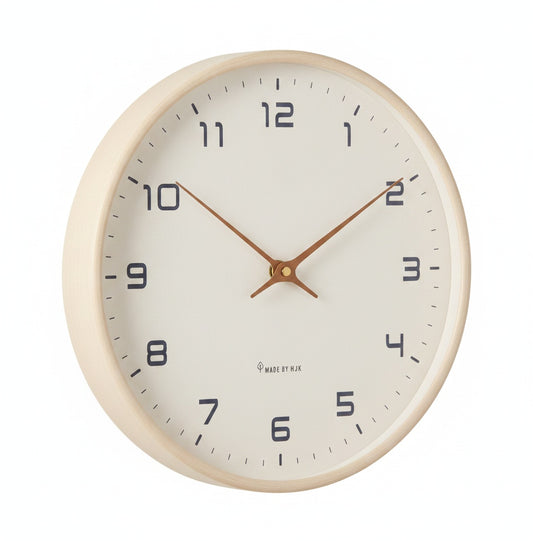 Ronde Wandklok Scandinavisch Minimalistisch met Stille Quartz Motor