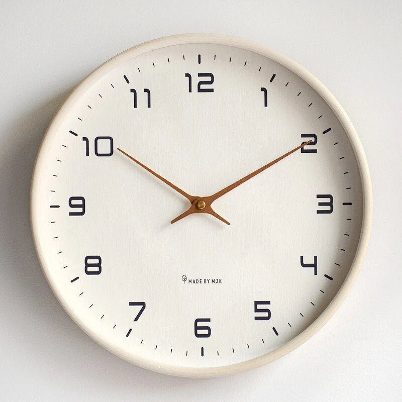 Ronde Wandklok Scandinavisch Minimalistisch met Stille Quartz Motor