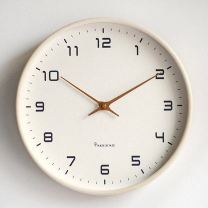 Ronde Wandklok Scandinavisch Minimalistisch met Stille Quartz Motor