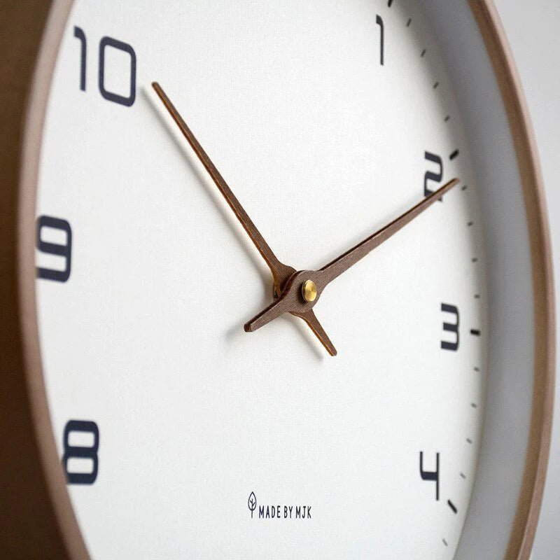 Ronde Wandklok Scandinavisch Minimalistisch met Stille Quartz Motor