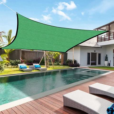 Schaduwdoek Vierkant voor Tuin en Terras met Bevestigingsmateriaal
