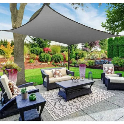 Schaduwdoek Vierkant voor Tuin en Terras met Bevestigingsmateriaal