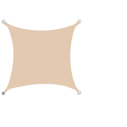 Schaduwdoek Vierkant voor Tuin en Terras met Bevestigingsmateriaal