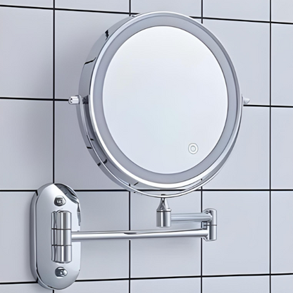 Scheerspiegel Badkamer met LED Verlichting en Uitschuifbare Arm aan de Muur
