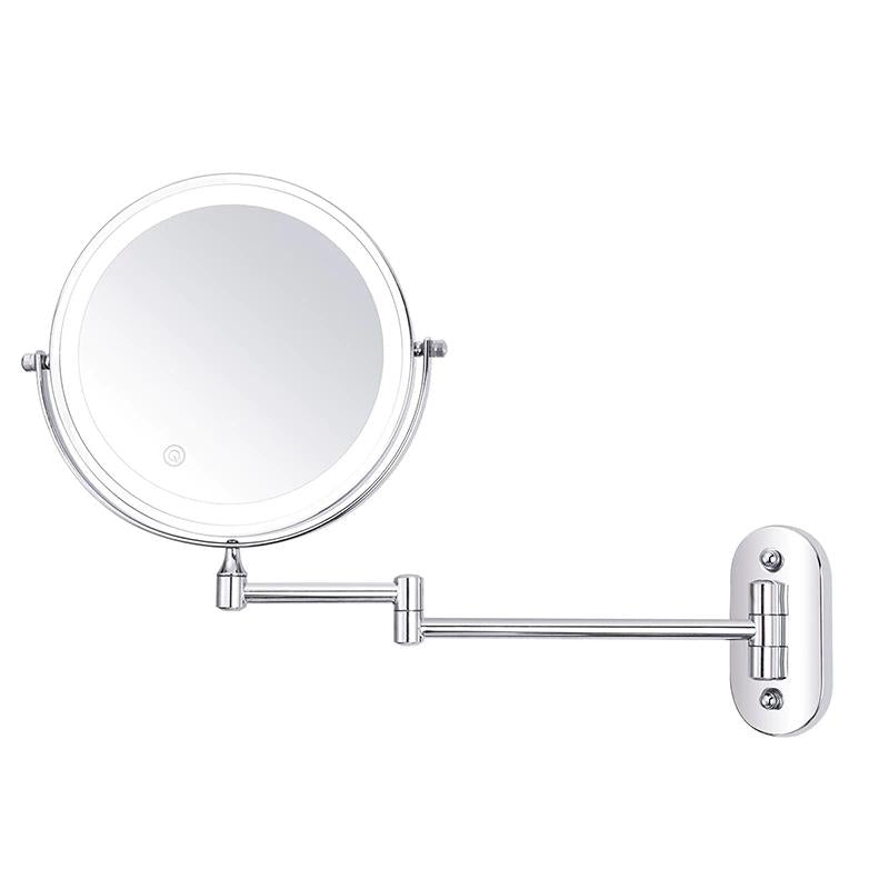 Scheerspiegel Badkamer met LED Verlichting en Uitschuifbare Arm aan de Muur