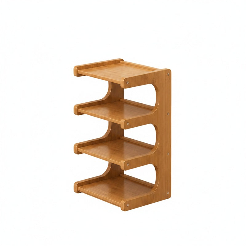 Schoenenrek Scandinavisch met Open Planken voor Hal en Woonkamer