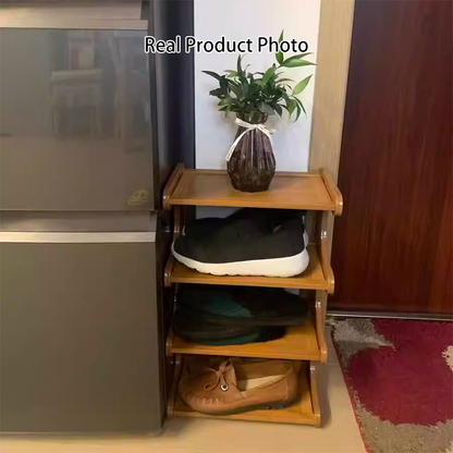 Schoenenrek Scandinavisch met Open Planken voor Hal en Woonkamer