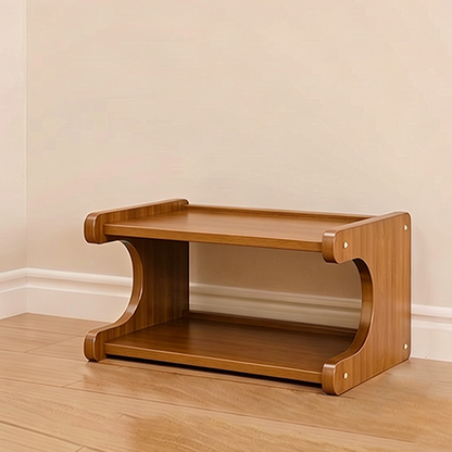 Schoenenrek Scandinavisch met Open Planken voor Hal en Woonkamer