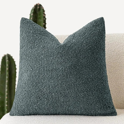 Sierkussenhoes Boucle met Gevlochten Textuur voor Bank en Fauteuil