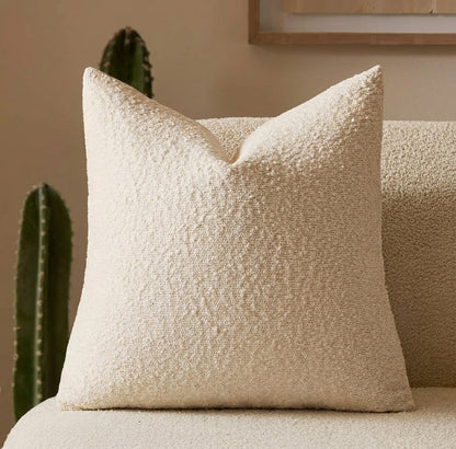 Sierkussenhoes Boucle met Gevlochten Textuur voor Bank en Fauteuil