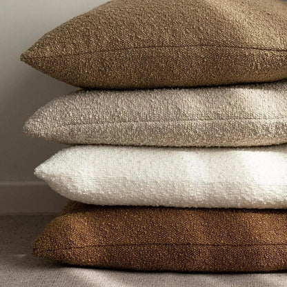 Sierkussenhoes Boucle met Gevlochten Textuur voor Bank en Fauteuil