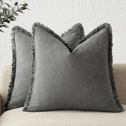 Sierkussenhoes met Franjes en Rits voor Bank of Bed
