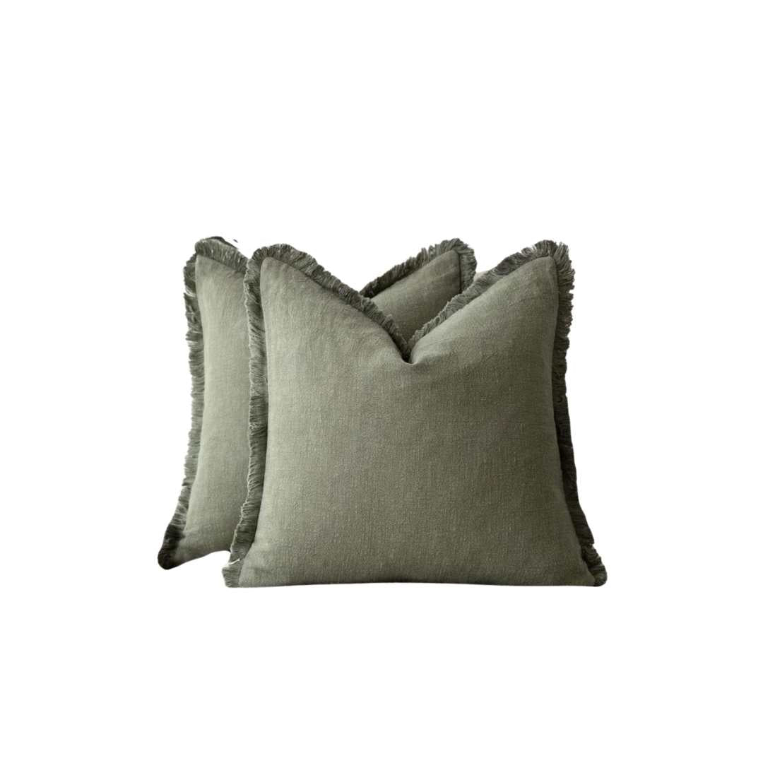 Sierkussenhoes met Franjes en Rits voor Bank of Bed