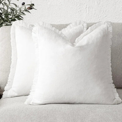 Sierkussenhoes met Franjes en Rits voor Bank of Bed