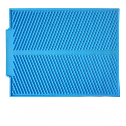 Siliconen Afdruipmat voor Afwas, Pannen en Glazen met Anti-Slip Ribbelstructuur