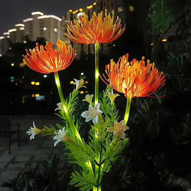 Solar Tuinlamp met Bloemendesign en Geïntegreerde LED Verlichting