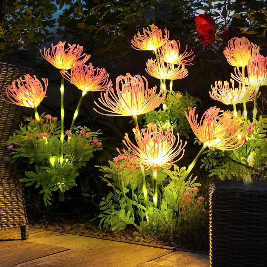Solar Tuinlamp met Bloemendesign en Geïntegreerde LED Verlichting