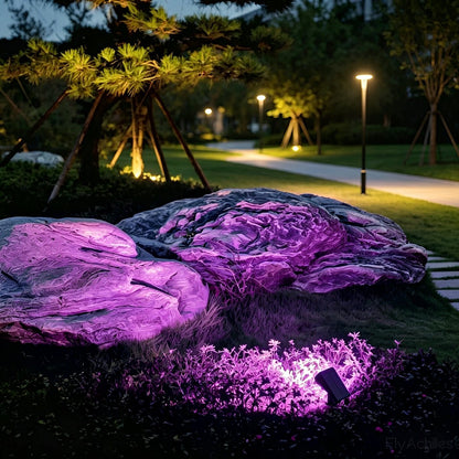 Solar Tuinspot Modern met Instelbare Hoek en RGB of Warm Wit Licht