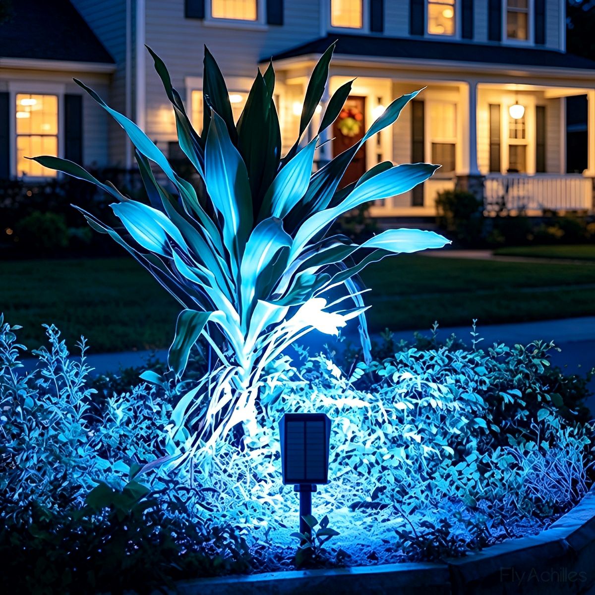 Solar Tuinspot Modern met Instelbare Hoek en RGB of Warm Wit Licht