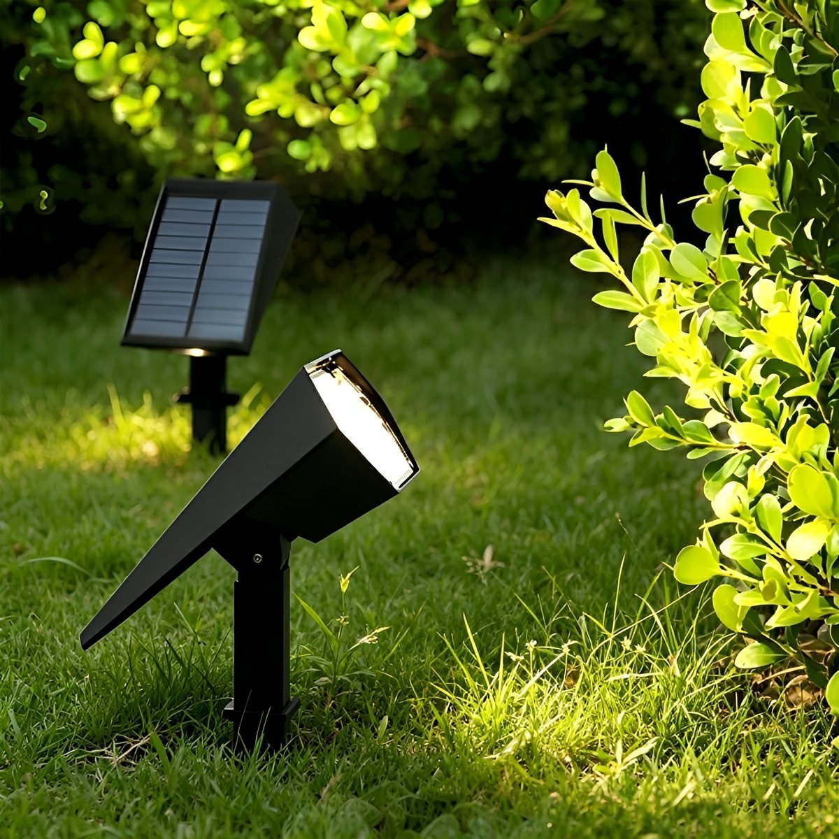 Solar Tuinspot Modern met Instelbare Hoek en RGB of Warm Wit Licht