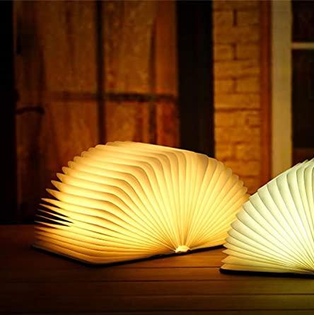 Tafellamp Boekvorm LED Dimbaar met USB Oplaadbaar en Sensorbesturing