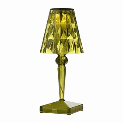 Tafellamp Kristal Design met LED Verlichting en Draadloos Opladen