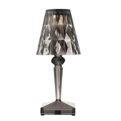 Tafellamp Kristal Design met LED Verlichting en Draadloos Opladen