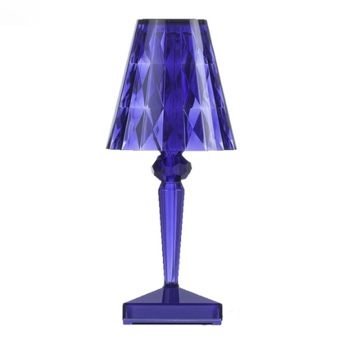 Tafellamp Kristal Design met LED Verlichting en Draadloos Opladen