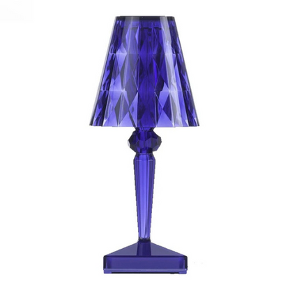 Tafellamp Kristal Design met LED Verlichting en Draadloos Opladen